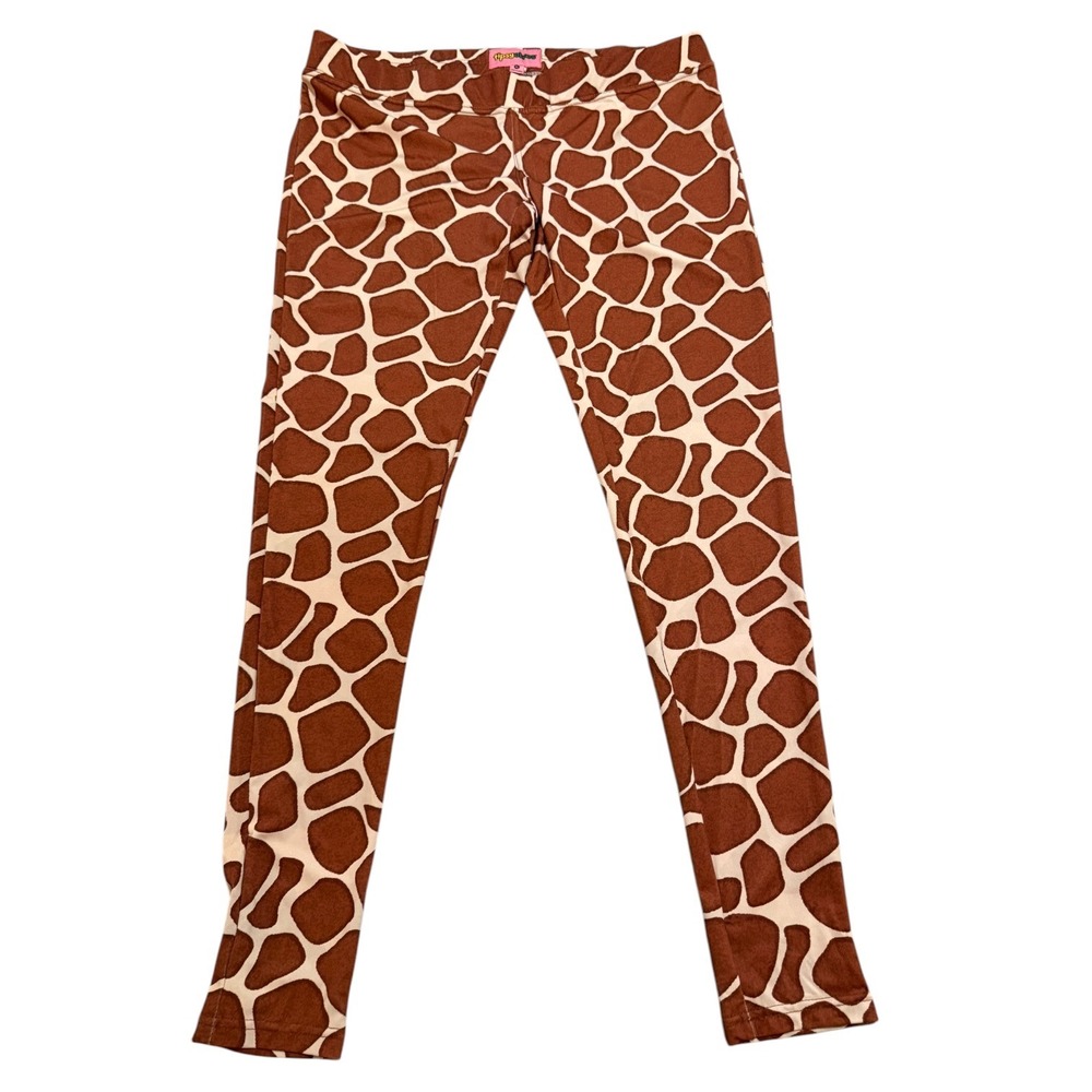 Tipsy Elves Cosplay Giraffe Print Leggings High Waisted Costume Artsy Sz XL